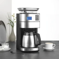 BEEM FRESH-AROMA-PERFECT II Filterkaffeemaschine Mit Mahlwerk - Thermo Kaffeemaschine Filterkaffeemaschine 10 Tassen Timer Thermoskanne Edelstahl -Kaffeegenuss Verkaufsgeschäft 6f1f95eec4b4579a8cb1c1e36443c7ee
