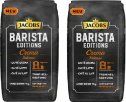 JACOBS Kaffeebohnen Barista Editions Crema Intense 2 X 1kg Ganze Bohnen + 1 Aluminiumdose Im Barista Design 11 JACOBS Kaffeebohnen Barista Editions Crema Intense 2 X 1kg Ganze Bohnen + 1 Aluminiumdose Im Barista Design -Kaffeegenuss Verkaufsgeschäft 7140c3bddd9193d7cdcacff8d20fbb9c