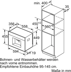 Bosch CTL636EB6 Einbau-Kaffeevollautomat -Kaffeegenuss Verkaufsgeschäft 7156bd47824556e7b365a879b0faf69a