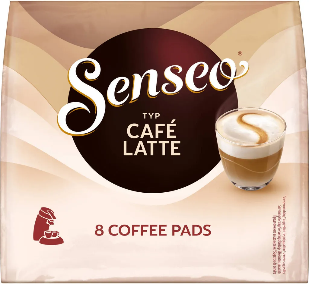 SENSEO Pads Typ Café Latte + Typ Café Latte Vanilla à 5x8 Getränke- 80 Portionen 2 SENSEO Pads Typ Café Latte + Typ Café Latte Vanilla à 5x8 Getränke- 80 Portionen – Bild 2