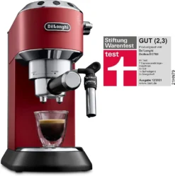 De'Longhi DeLonghi EC685.R Dedica Style Siebträger Espressomaschine Rot -Kaffeegenuss Verkaufsgeschäft 7232740bd9188dea4197325d8e4f0478