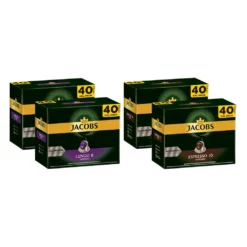 JACOBS Kapseln Nespresso®* Kompatibel 2 X 40 Lungo 8 Intenso + 2 X 40 Espresso 10 Intenso XXL-Pack - Insgesamt 160 Getränke -Kaffeegenuss Verkaufsgeschäft 73c7c7f606a92b91115ff5429b753cb2