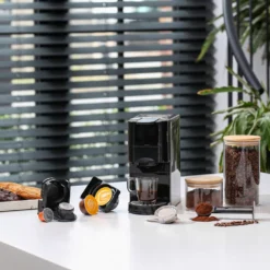 Princess 4-in-1 Multi-Kapsel-Kaffeemaschine 1450W 0,8L Schwarz Silbern -Kaffeegenuss Verkaufsgeschäft 755ba051e7ac6375b9fd044be6af8f00