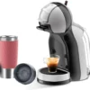 Krups Nescafé Dolce Gusto Kaffeekapselmaschine MiniMe KP123B 15bar 1500W + 1 X Emsa Travel Mug Koralle Hot & Cold Funktion