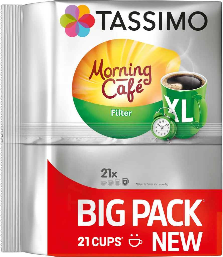 TASSIMO Kapseln Morning Café Filter XL T Discs 1 Packung - 21 Getränke Kaffeekapseln 6 TASSIMO Kapseln Morning Café Filter XL T Discs 1 Packung - 21 Getränke Kaffeekapseln – Bild 6
