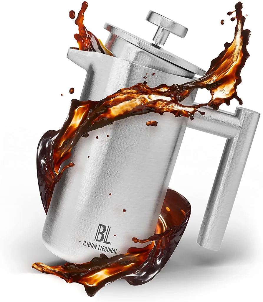 Bjørn Liebdhal French Press Edelstahl Kaffeemaschine Auch Für Camping : 0.6 Liter 1 Bjørn Liebdhal French Press Edelstahl Kaffeemaschine Auch Für Camping : 0.6 Liter