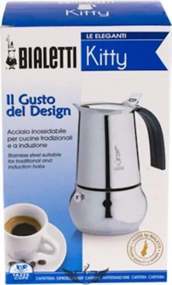 Bialetti Espressokocher Kitty 10 Tassen Inkl. 100g Perfetto Moka Classico -Kaffeegenuss Verkaufsgeschäft 7f80b70c3c62caa142988be573939971