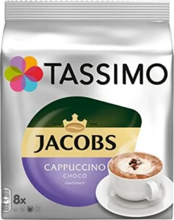 Tassimo Jacobs Cappuccino Choco | 8 T Discs, Kaffeekapseln -Kaffeegenuss Verkaufsgeschäft 8380f5c74ecc88431f464e7ab4490c08