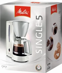 MELITTA Kaffeeautomat Single5 M 720-1/1 5Tassen 600Watt Weiß/grau -Kaffeegenuss Verkaufsgeschäft 854121637d6d0effe6b198fb1e7b0b6c