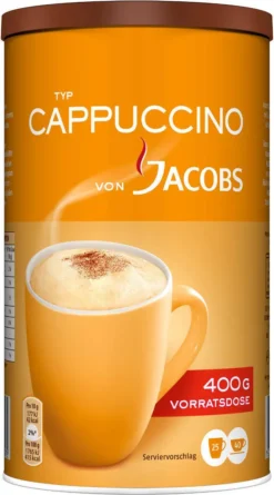 JACOBS Typ Cappuccino 6 Dosen 6 X 400 G 7 JACOBS Typ Cappuccino 6 Dosen 6 X 400 G -Kaffeegenuss Verkaufsgeschäft 85a99c4d839c3bbdfd8859358d337b72