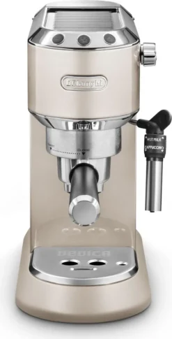 De'Longhi Delonghi Kaffeemaschine Dedica Metallics EC785.BG Pumpendruck 15 Bar, Eingebauter Milchaufschäumer, Manuell, 1300 W, Beige -Kaffeegenuss Verkaufsgeschäft 85edf933c21286dcf09e4eede546f19c