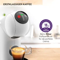 Krups KP 240 Genio S Dolce Gusto Weiß -Kaffeegenuss Verkaufsgeschäft 86a71794aa8e07637e221161fc3041af