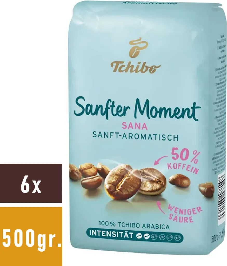 Tchibo - Sanfter Moment Sana Bohnen - 6x 500 G 2 Tchibo - Sanfter Moment Sana Bohnen - 6x 500 G – Bild 2