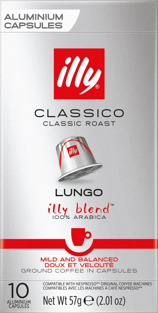 Illy - Classico Lungo Kaffeekapseln - 10 Kapseln 1 Illy - Classico Lungo Kaffeekapseln - 10 Kapseln
