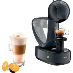 Krups Kapselmaschine KP 173B Nescafe Dolce Gusto Infinissima Cosmic-Grey, Farbe:Cosmic-Grau -Kaffeegenuss Verkaufsgeschäft 87d622501c7d1cc83006217dbf537b9c