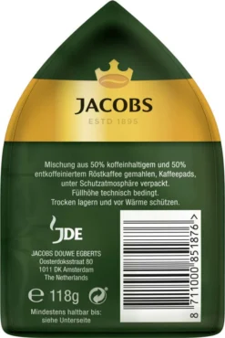 JACOBS Pads Crema Balance 5 X 18 Getränke - 90 Kaffeepads Senseo Kompatibel -Kaffeegenuss Verkaufsgeschäft 8a71e6ea0e0c53d5b342d22af0294e66