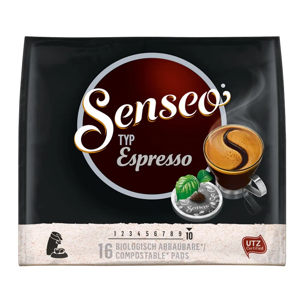 Senseo Espresso, Aromatisch Vollmundiger Röstkaffee, 16 Pads 1 Senseo Espresso, Aromatisch Vollmundiger Röstkaffee, 16 Pads