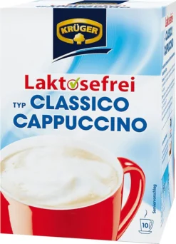 Krüger Cappuccino Classico Laktosefrei Getränkepulver 10x15g 150g