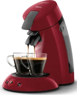 Philips Senseo Kaffeepadmaschine HD 6553/80 Original, Farbe Rot