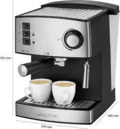 Clatronic ES 3643 Espresso- Und Cappuccino-Automat, 15 Bar Pumpdruck, Tassenvorwärmfunktion, Mit Aufschäum- Und Heißwasserfunktion 15 Clatronic ES 3643 Espresso- Und Cappuccino-Automat, 15 Bar Pumpdruck, Tassenvorwärmfunktion, Mit Aufschäum- Und Heißwasserfunktion -Kaffeegenuss Verkaufsgeschäft 965604ffef3f2f5eeafc265d501eee18