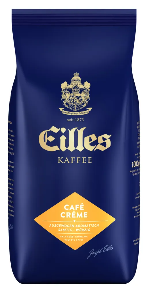 Kaffee CAFÉ CRÈME Von Eilles, 1000g Bohnen 1 Kaffee CAFÉ CRÈME Von Eilles, 1000g Bohnen
