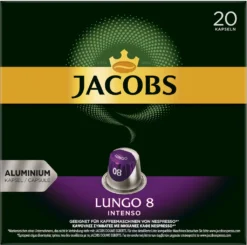Jacobs Lungo 8 Intenso, Kaffeekapseln, Nespresso Kompatibel, Kaffee, 200 Kapseln, á 5.2 G 11 Jacobs Lungo 8 Intenso, Kaffeekapseln, Nespresso Kompatibel, Kaffee, 200 Kapseln, á 5.2 G -Kaffeegenuss Verkaufsgeschäft 9beeefd18f774b59217c9dfc3364fd93 1