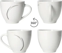 Van Well 18tlg. Kaffee-Service Home Für 6 Personen I 6x Tasse 180ml, 6x Untertasse + 6x Kuchenteller I Porzellan-Geschirr Mit Streifen In Grau, Schwarz & Creme I Kaffeepott, Dessert-Teller 12 Van Well 18tlg. Kaffee-Service Home Für 6 Personen I 6x Tasse 180ml, 6x Untertasse + 6x Kuchenteller I Porzellan-Geschirr Mit Streifen In Grau, Schwarz & Creme I Kaffeepott, Dessert-Teller -Kaffeegenuss Verkaufsgeschäft 9d0242c16a7ce12d1c903bb9532f36e9