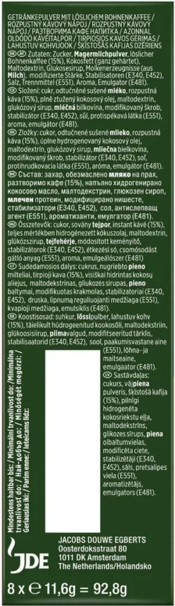 JACOBS Löskaffee Typ Cappuccino 10 X 8 Sticks - 80 Getränke Instantkaffee -Kaffeegenuss Verkaufsgeschäft a035c6ca81effff4e01a264f58c04921