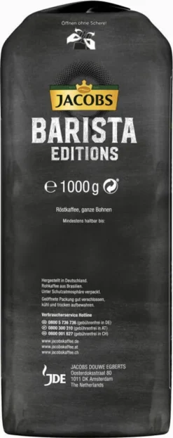 JACOBS Kaffeebohnen Barista Editions Crema Do Brasil 4 X 1 Kg Geröstete Bohnen -Kaffeegenuss Verkaufsgeschäft a0babf94a0917c77ea09cc8e1e8b9123