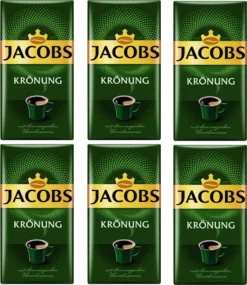 JACOBS Filterkaffee Krönung 6x500g Pulver-Kaffee Gemahlen Röstkaffee 1,5kg