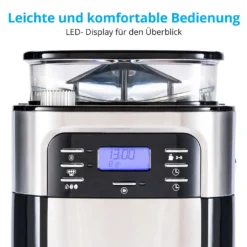 MEDION Kaffeemaschine Mit Mahlwerk Und Thermoskanne (Timer, 1 Liter, 900 Watt, Kaffeebohnenmahlwerk, 8 Mahlstufen, LED Display, Tropf Stopp, Isolierkanne, MD19777) 12 MEDION Kaffeemaschine Mit Mahlwerk Und Thermoskanne (Timer, 1 Liter, 900 Watt, Kaffeebohnenmahlwerk, 8 Mahlstufen, LED Display, Tropf Stopp, Isolierkanne, MD19777) -Kaffeegenuss Verkaufsgeschäft a35ad4b773ea769a7d21ce46fdbb1d55