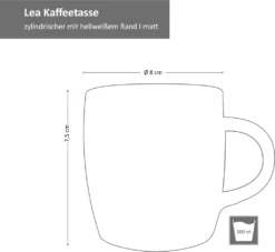 18tlg. Kaffeeservice Lea 6 Personen Kuchenteller Kaffee-Tasse Weiß Steingut -Kaffeegenuss Verkaufsgeschäft a46c29a9423707ec54daf1797581c980