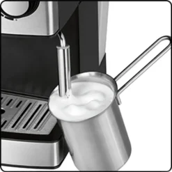 Clatronic ES 3643 Espresso- Und Cappuccino-Automat, 15 Bar Pumpdruck, Tassenvorwärmfunktion, Mit Aufschäum- Und Heißwasserfunktion 18 Clatronic ES 3643 Espresso- Und Cappuccino-Automat, 15 Bar Pumpdruck, Tassenvorwärmfunktion, Mit Aufschäum- Und Heißwasserfunktion -Kaffeegenuss Verkaufsgeschäft a8d0e500dddedc657b986c220f2bfbba