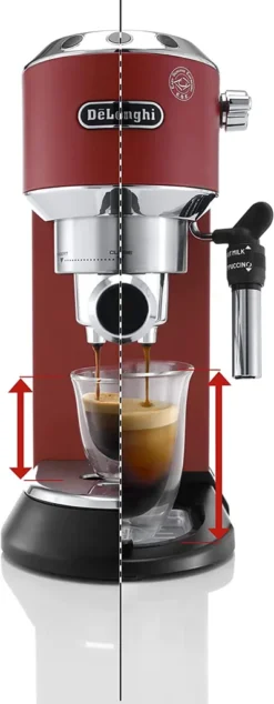 De'Longhi DeLonghi EC685.R Dedica Style Siebträger Espressomaschine Rot -Kaffeegenuss Verkaufsgeschäft af71ddddf86fe4316b29c449dbd826e7
