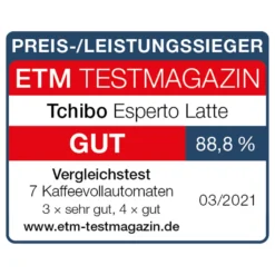 Tchibo Kaffeevollautomat Esperto Latte Inkl. 1kg Barista Caffè Crema Für Caffè Crema Und Espresso, Anthrazit -Kaffeegenuss Verkaufsgeschäft b1167fdb4a246d189e99d4c309605f86 1