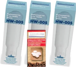 3 X Wasserfilter HW-005 Filterpatrone Für Melitta Kaffeevollautomat + 10 Tabs Neuheit
