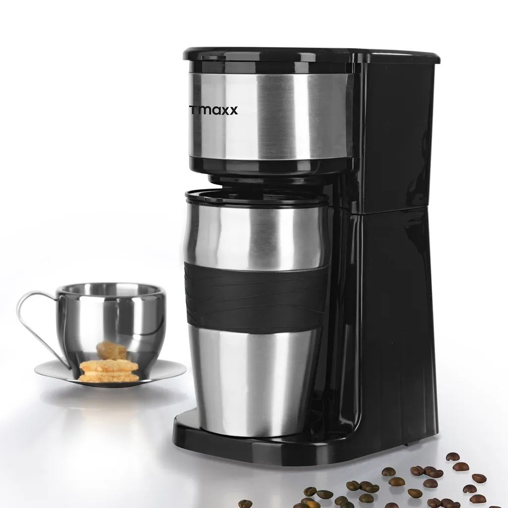 Coffeemaxx Single Kaffeemaschine Edelstahl Inkl Thermobecher 3 Coffeemaxx Single Kaffeemaschine Edelstahl Inkl Thermobecher – Bild 3