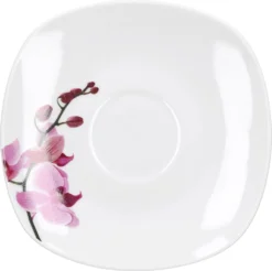 Kaffeeservice 18-tlg. Kyoto Orchidee Leicht Eckig Porzellan Für 6 Personen Weiß MitNachbildung -Kaffeegenuss Verkaufsgeschäft b561fe40e94a94b81685ac4966b142fd