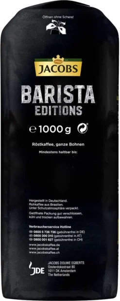 JACOBS Kaffeebohnen Barista Editions Crema Do Brasil 4 X 1 Kg Geröstete Bohnen -Kaffeegenuss Verkaufsgeschäft b6e9d793dc2153a7bf8c9f0e410d04c4