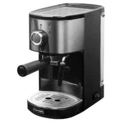 Bestron Espressomaschine Für 2 Tassen, Kolbenmaschine Mit Schwenkbarer Dampfdüse, Inkl. Integriertem Tassenwärmer, Herausnehmbarem Wassertank & 15 Bar Pumpendruck, 1.450 Watt, Farbe: Silber -Kaffeegenuss Verkaufsgeschäft b8ff23a30dd3ad9cde1e2497c370238d