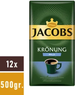 JACOBS Krönung Mild Filterkaffee 12 X 500 G Kaffee Gemahlen -Kaffeegenuss Verkaufsgeschäft b92c6222bba2a8629a66b6da6745c6d9