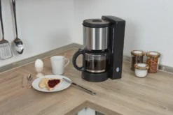 GUTFELS KA 8101 Swi Kaffeemaschine | Glaskanne | 4 Bis 10 Tassen Fassungsvermögen | 1080 W Leistung | Edelstahl | Schwarz -Kaffeegenuss Verkaufsgeschäft bcddaa2c3234b1905350f3c575b38159