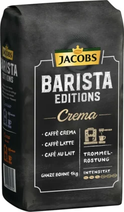 JACOBS Kaffeebohnen Barista Editions Crema 2x1 Kg Ganze Kaffee Bohnen Geröstet -Kaffeegenuss Verkaufsgeschäft be8709d3705ff7fc15a6becc060d50cb