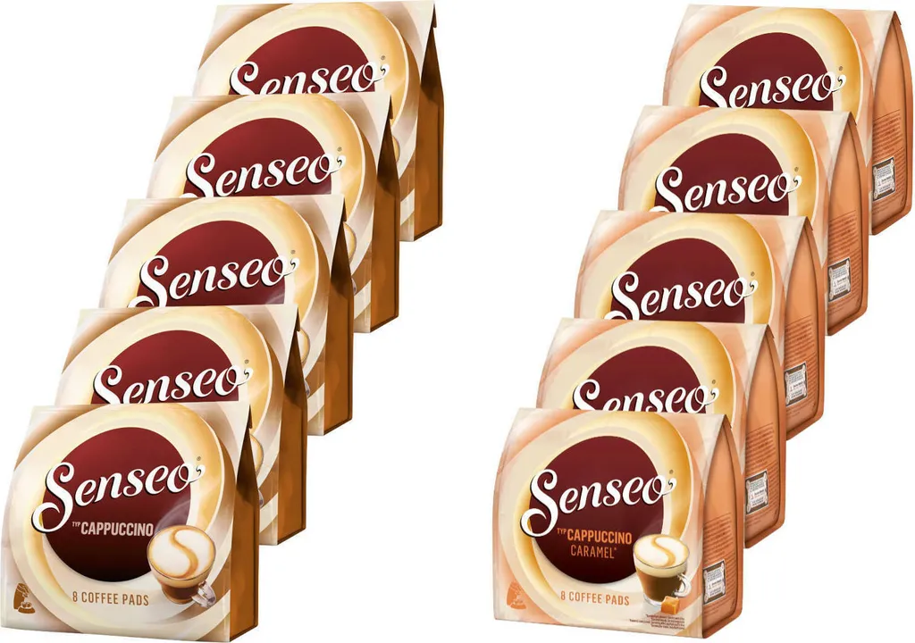 SENSEO Pads Typ Cappuccino + Typ Cappuccino Caramel Je 40 Getränke, 80 Portionen 2 SENSEO Pads Typ Cappuccino + Typ Cappuccino Caramel Je 40 Getränke, 80 Portionen – Bild 2