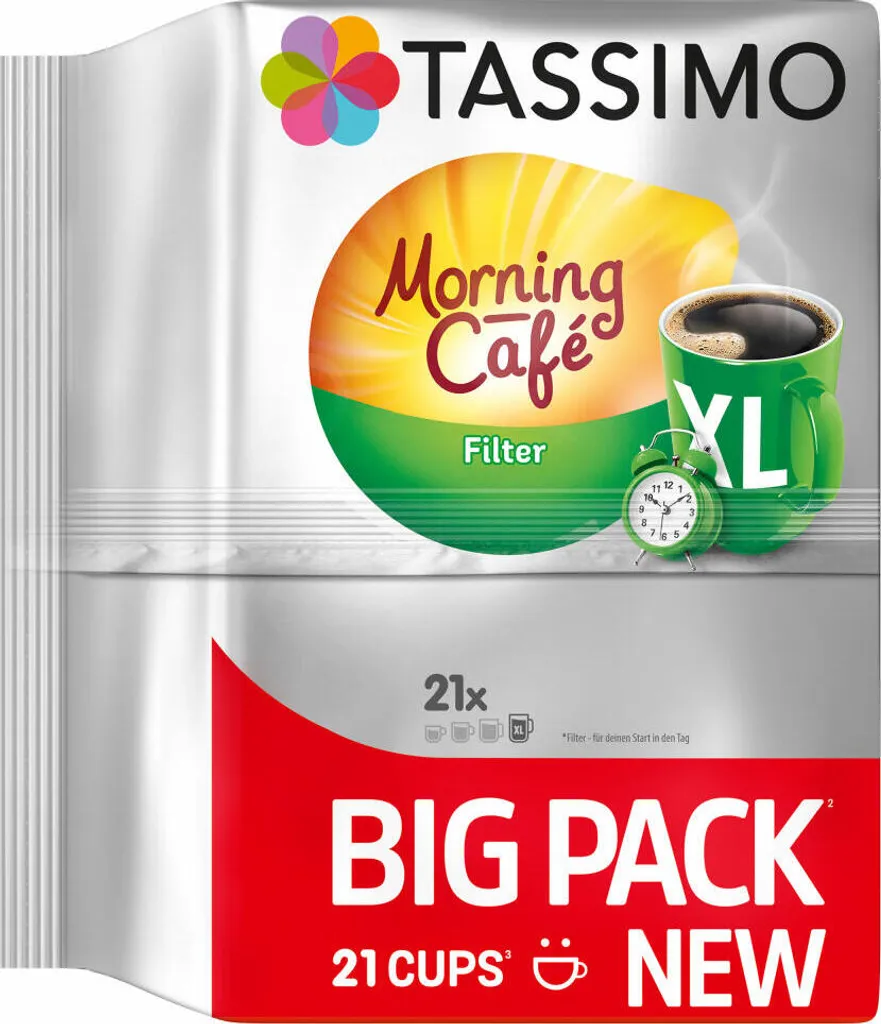 TASSIMO Kapseln Morning Café Filter XL T Discs 1 Packung - 21 Getränke Kaffeekapseln 8 TASSIMO Kapseln Morning Café Filter XL T Discs 1 Packung - 21 Getränke Kaffeekapseln – Bild 8