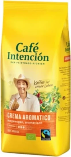 Café Intención Ecológico Caffè Crema | Fairtrade | Ganze Bohne | 1000g -Kaffeegenuss Verkaufsgeschäft c31aadf044a308cc68d4a9d4a6927b9e