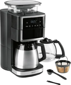 Kaffeemaschine Filterkaffeemaschine Edelstahl Thermoskanne Timer Mit Mahlwerk -Kaffeegenuss Verkaufsgeschäft c5a1cf2cec3fb89c313b479e55831541