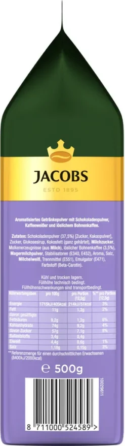 JACOBS Momente Typ Choco Cappuccino Mit Milka 12 X 500 G Beutel -Kaffeegenuss Verkaufsgeschäft c66654a5117106b0dff0eaf95fb755fd