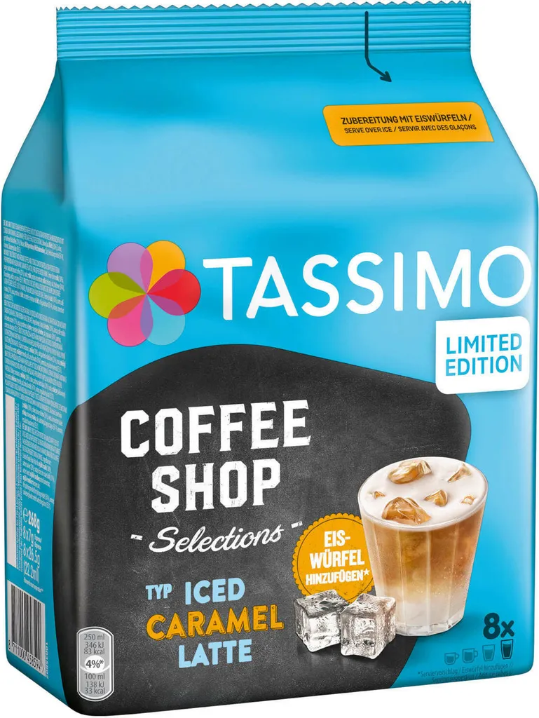 TASSIMO Kapseln Typ Iced Caramel Latte Coffee Shop Selections Discs 8 Getränke 2 TASSIMO Kapseln Typ Iced Caramel Latte Coffee Shop Selections Discs 8 Getränke – Bild 2