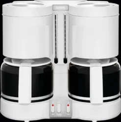 KRUPS Kaffeemaschine KM 8501 2 X 10 Tassen 2 X 1100 W Weiß -Kaffeegenuss Verkaufsgeschäft c6e3c2563b1f80f7e51bca7b2a4ac999